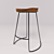 Rustic Bar Stool: Ashley Winn 3D model small image 1