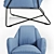 ErgoLux Chair: The Ultimate Comfort 3D model small image 3