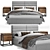 AGERA 1 Bedroom Set with VERONA Nightstand 3D model small image 1