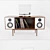 Mid-Century Bluetooth Stereo Console 3D model small image 2