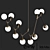 Sleek Lindsey Modern Chandelier 3D model small image 2