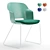 CLOP Chair: Sleek Sled Base Design 3D model small image 1