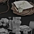 Elegant Tableware Set 3D model small image 2