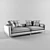 Ventura Extra Deep Sofa: Plush Comfort in Elegant Design 3D model small image 2