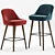 Walter Knoll 375 Bar Stool: Sleek Style for Your Bar 3D model small image 1