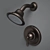 Oil Rubbed Bronze Brantford Shower Faucet 3D model small image 2