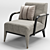 Dilan Collection Art D84 Armchair: Modern Italian Design 3D model small image 1