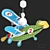 Baby Plane Lamp: LeroyMerlin 2019 3D model small image 2