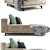 Modern Minotti Sherman Sofa 3D model small image 2