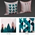 Modern Decorative Pillow Set 3D model small image 2