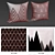 Bluettek Modern Decorative Pillow Set 3D model small image 2