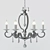 Elegant Martigny Chandelier - Gold & Bronze 3D model small image 3