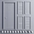 Volhovec Vario: Elegant Solid Wood Door Set 3D model small image 3