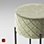 Panama Bar Stool: Stylish and Durable 3D model small image 3