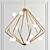 Gilded Glass Cherry Bomb Chandelier 3D model small image 1