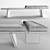  Porro Groove Bench: Stylish Upholstered Seating 3D model small image 3