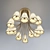 Dilan Collection Chandelier: Elegant Lighting Solution 3D model small image 2