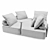 Modular Masterpiece: Matacao Sofa 3D model small image 3