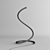 Elegant Spiral Table Lamp 3D model small image 3