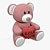 Heartfelt Bear Plush Toy 3D model small image 1