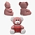 Heartfelt Bear Plush Toy 3D model small image 2