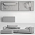 Natuzzi MELPOT Sofas: Modern Elegance in Every Detail 3D model small image 2