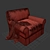 Comfort Classic Crate&Barrel Sofa 3D model small image 3