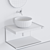 Ceramica Cielo Multiplo Set 2: Modern Wall-Mounted Vanity Unit 3D model small image 3