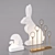 Children's LED Decorative Lamps: Bunny, Winter Forest 3D model small image 1