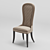 Contemporary Leather Oliver Dining Chair 3D model small image 1