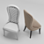 Contemporary Leather Oliver Dining Chair 3D model small image 3