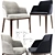 Elegant Poliform Dining Chairs - Set of 2 3D model small image 1