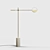 Leaves Floor Lamp: Brass or Black Steel 3D model small image 2