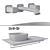 Catalano & Cristina Mixer + Sink 3D model small image 2