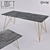 LoftDesigne 6200: Stylish Wood and Metal Dining Table 3D model small image 1