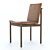 Modern West Elm Dining Chair 3D model small image 3