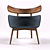 Vintage Wooden Armchair 3D model small image 3
