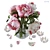 Elegant Peony Bouquet 3D model small image 1