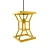 Golden Sand Hourglass Pendant Lamp 3D model small image 1