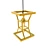 Golden Sand Hourglass Pendant Lamp 3D model small image 2
