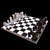 Sleek Metal Chess Set 3D model small image 1