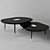 Sleek Black Center Table 3D model small image 1