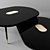 Sleek Black Center Table 3D model small image 3
