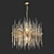 Elect Lampatron: Round Design Chandelier 3D model small image 2