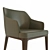 Alivar Amanda Velvet Comfort Chair 3D model small image 3