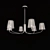 Elegant Chrome Pendant Light 3D model small image 2