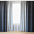 Elegance in Layers: Curtains with Tulle 3D model small image 1