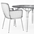 Elegant ROLF BENZ Dining Set 3D model small image 3