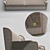 Contemporary Luxe 3-Seater Sofa 3D model small image 2