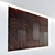 Wooden 3D Wall Panel: Decorative & Lightweight 3D model small image 2